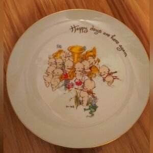 Kewpie Collectible Plate Happy Days Are Here Again World Wide Arts 1973